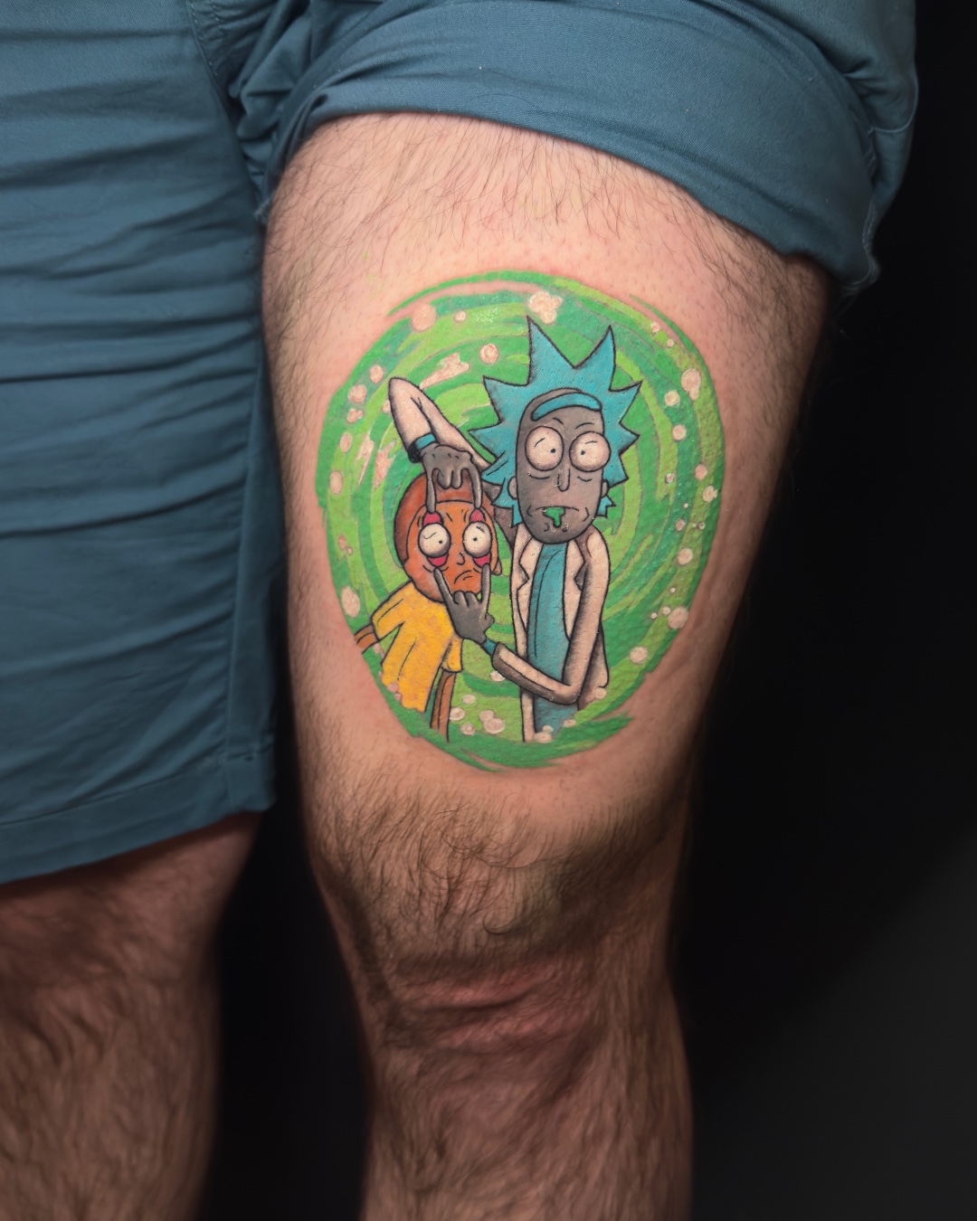 Rick and Morty Portal Tattoo