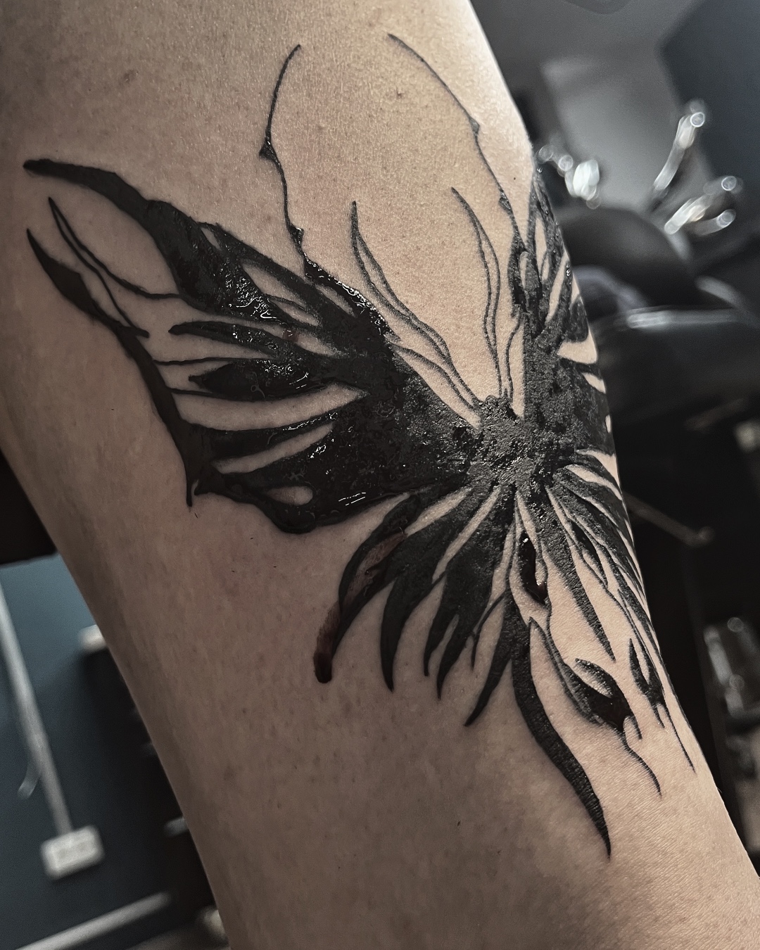 Shattered Blackwork Butterfly
