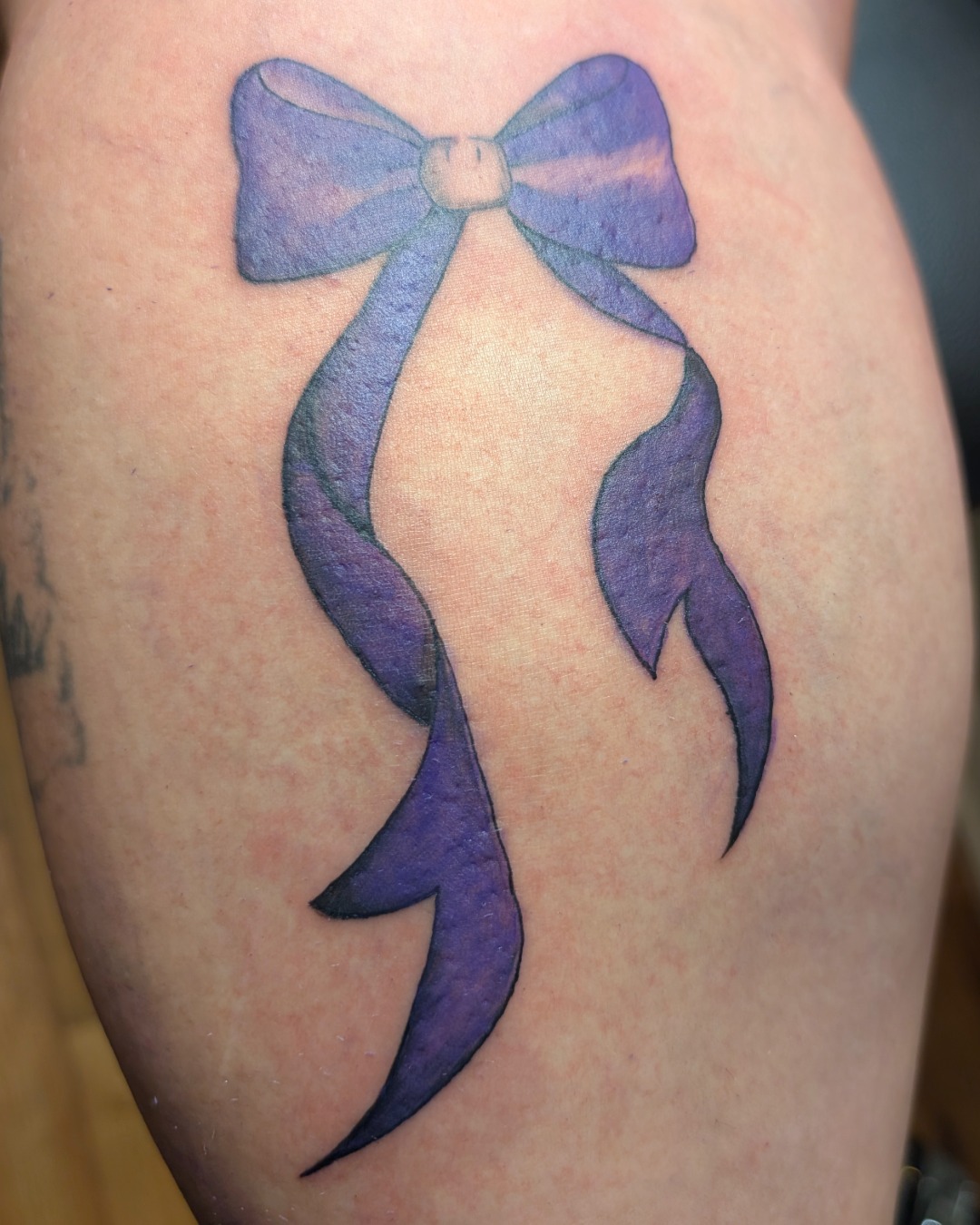 Purple Ribbon Bow
