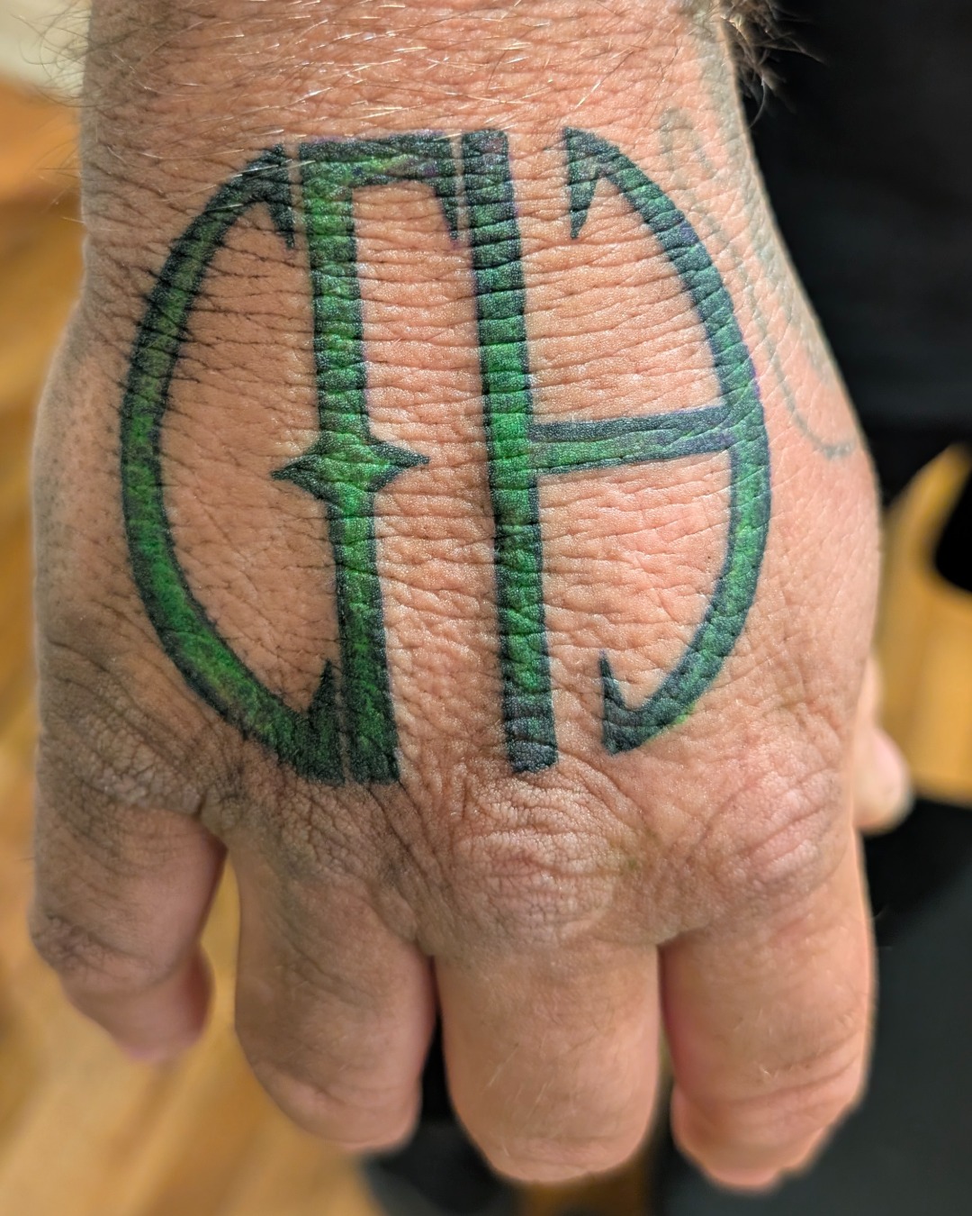 Emerald 'Cowboys From Hell' Hand Monogram