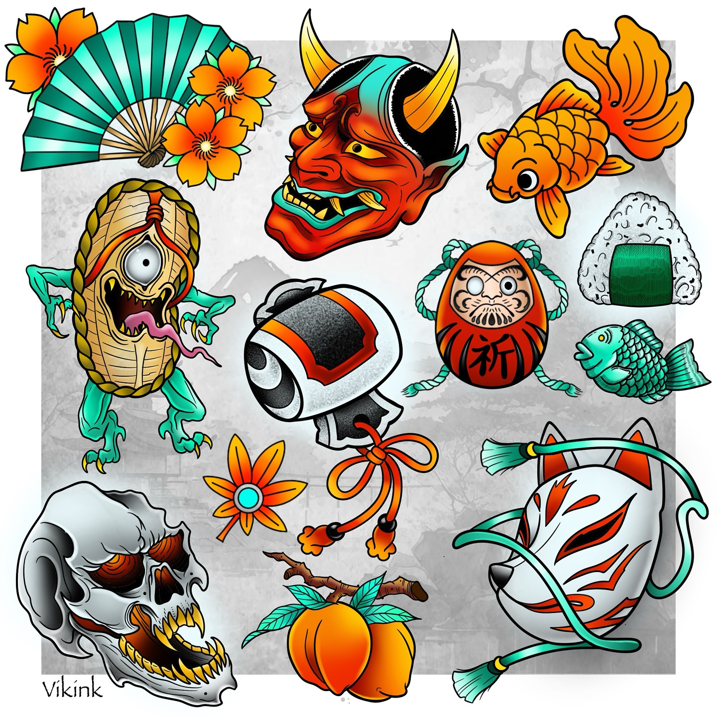 Japanese Traditional Flash Sheet