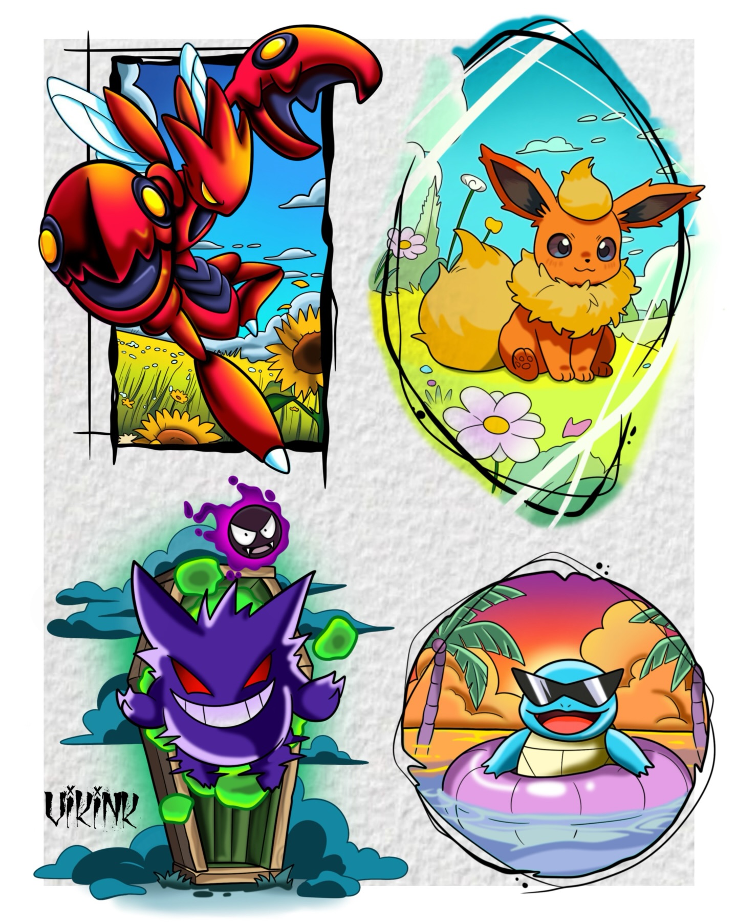 Pokemon Squad Flash Sheet