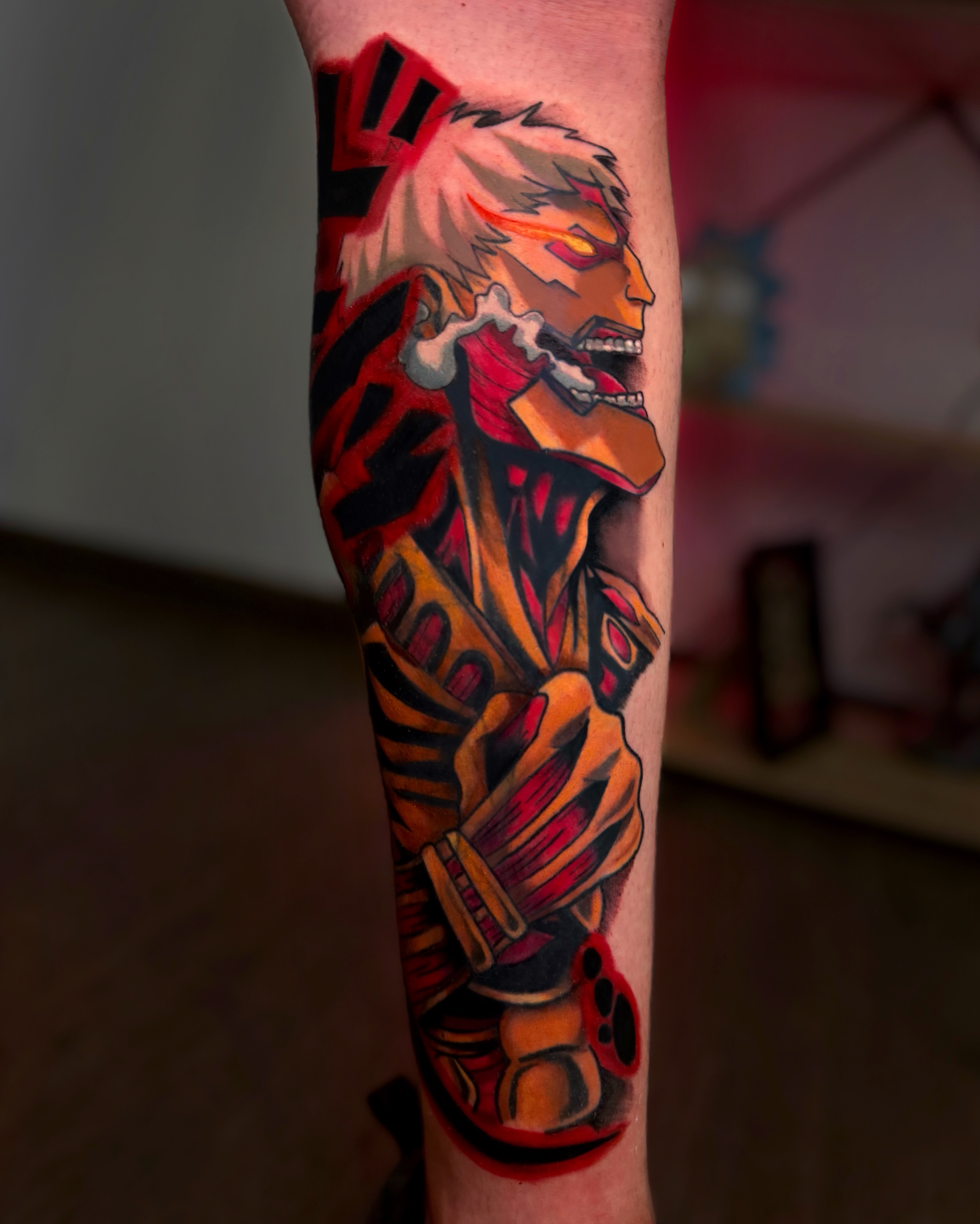 Blazing Fury Anime Warrior Sleeve