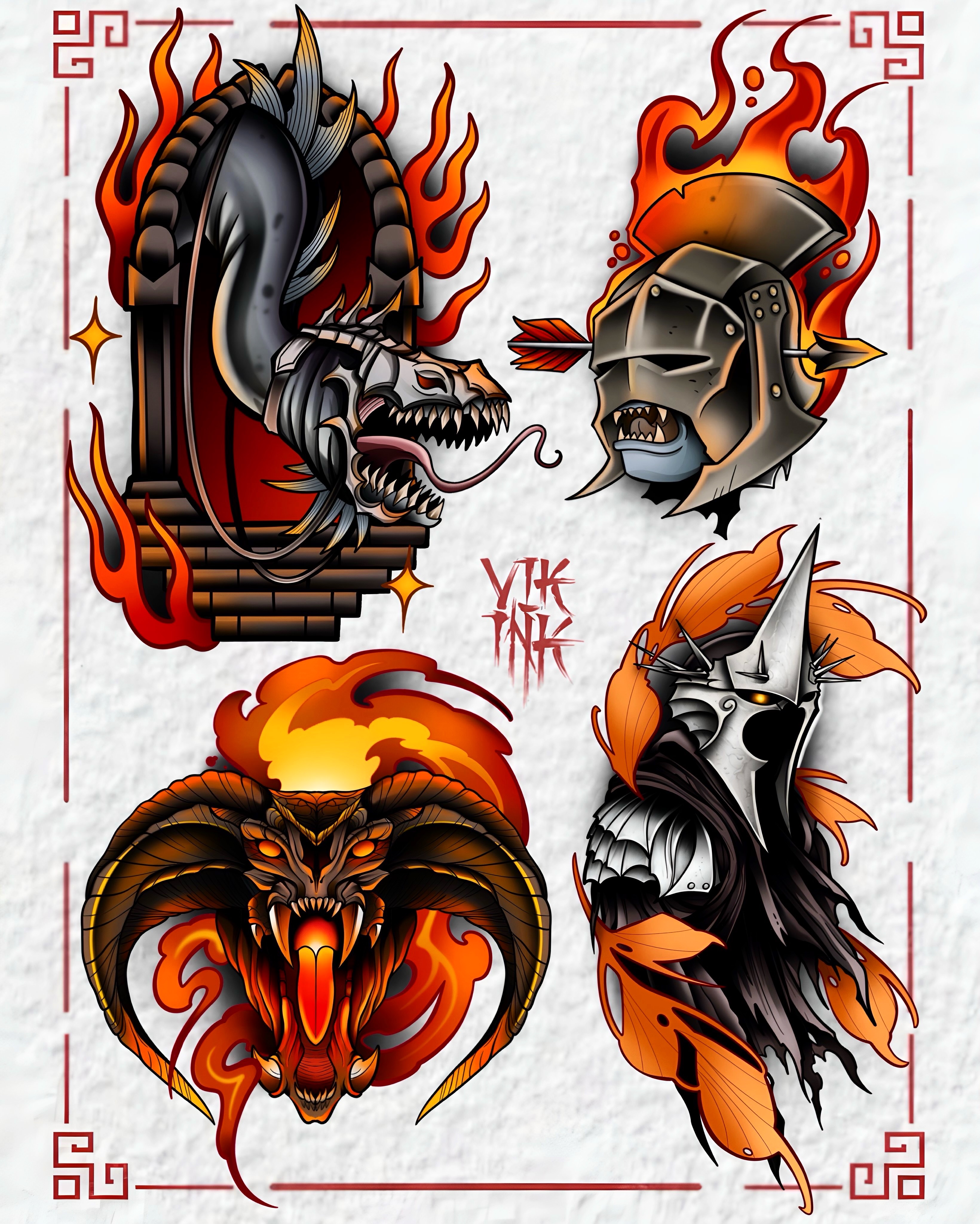 Fire & Fury: Dark Fantasy Flash Set