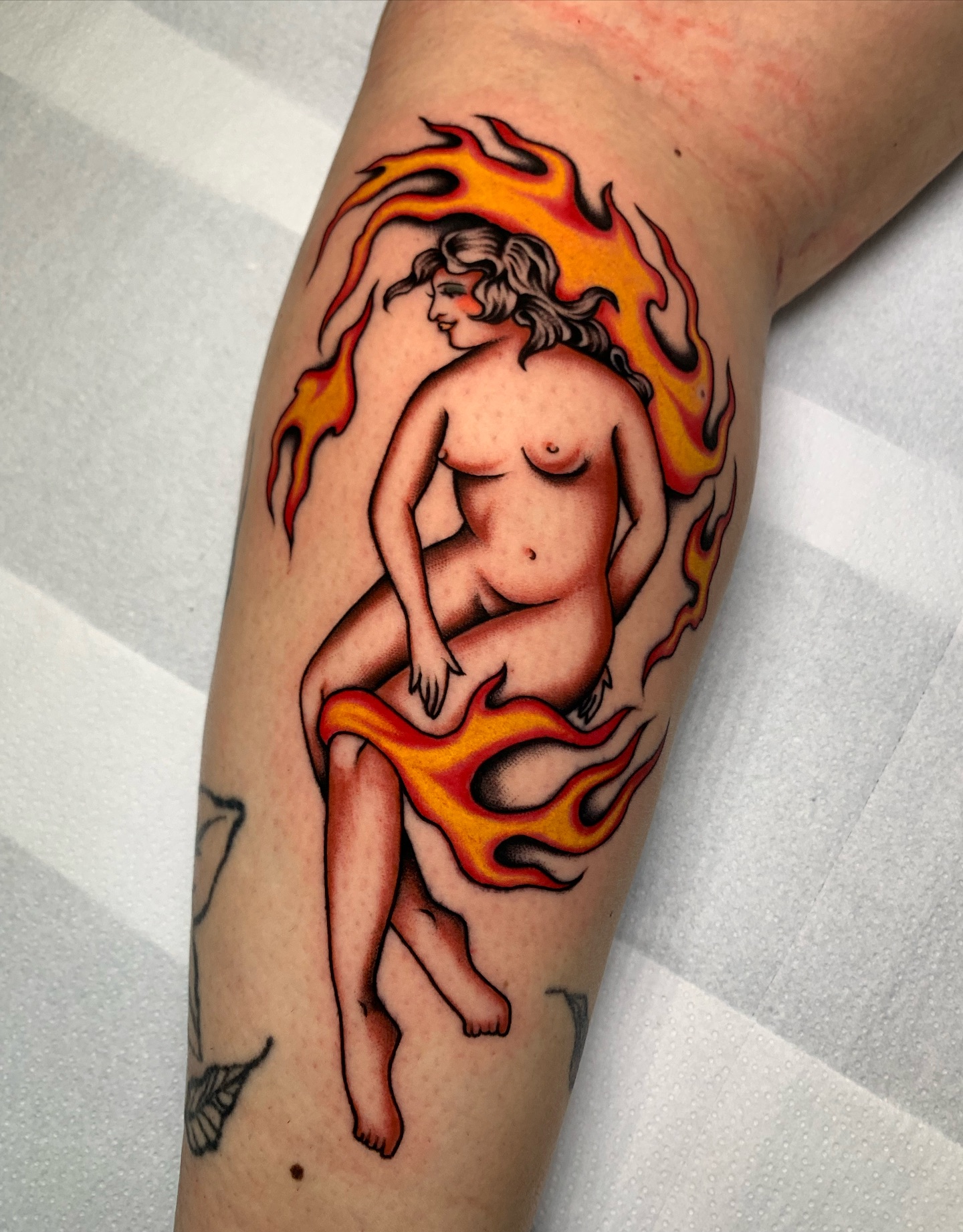 Woman in Flames