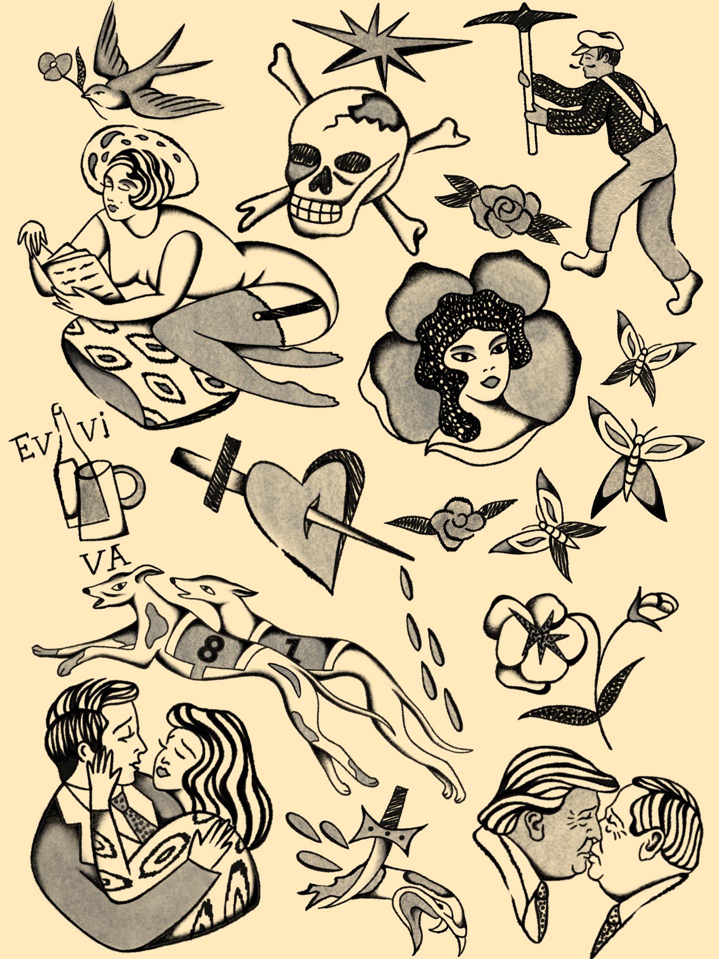 Classic Sailor Jerry Flash Sheet