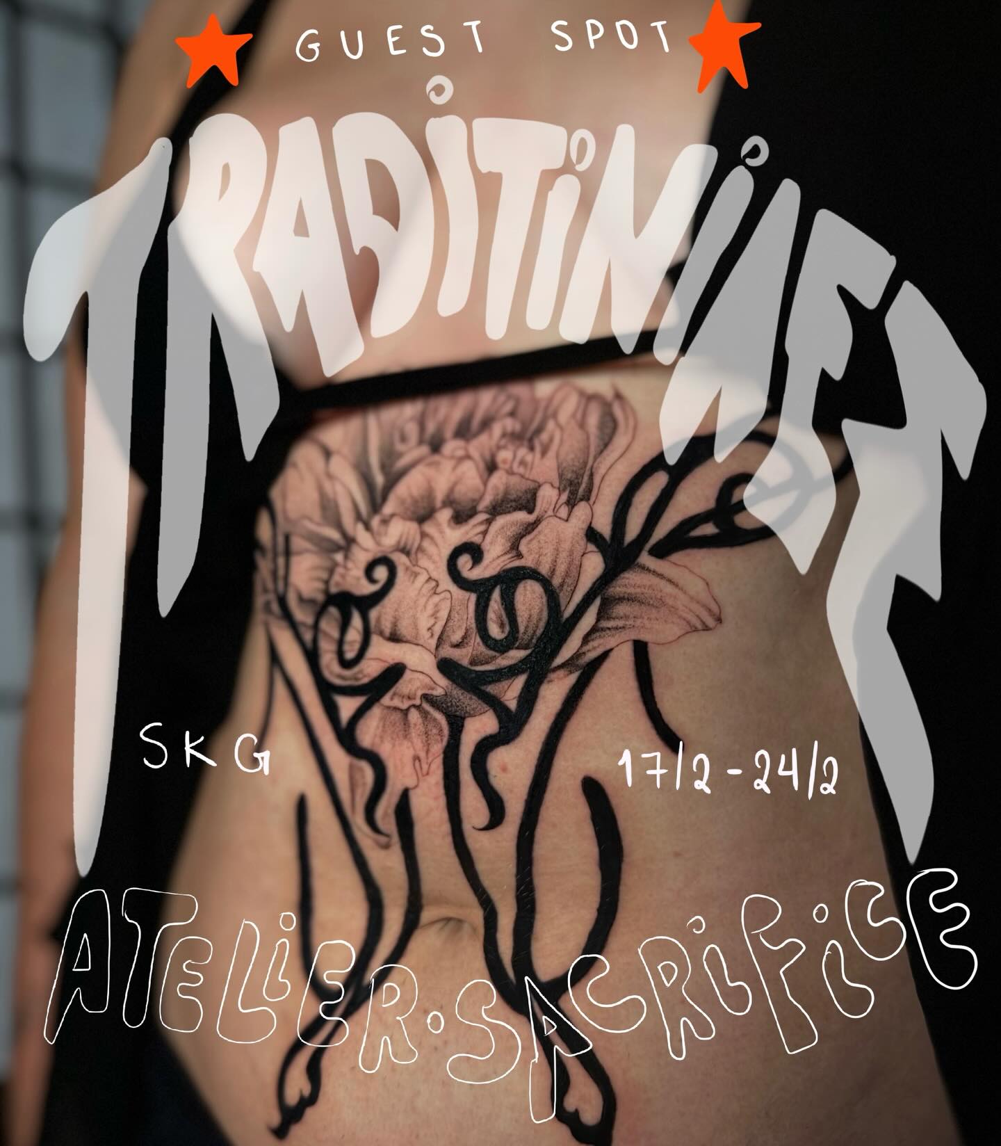 Floral Vine Lower Back Piece