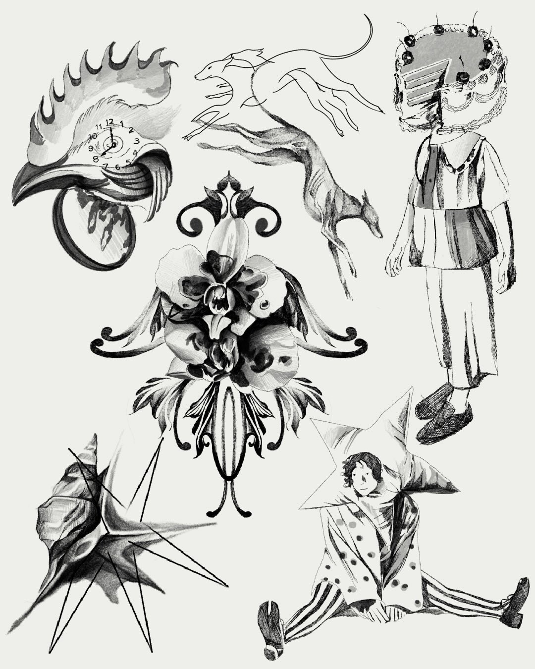 Sketchbook Menagerie: Fantasy Flash Set